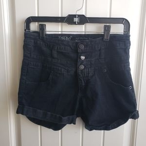 high waste jean shorts